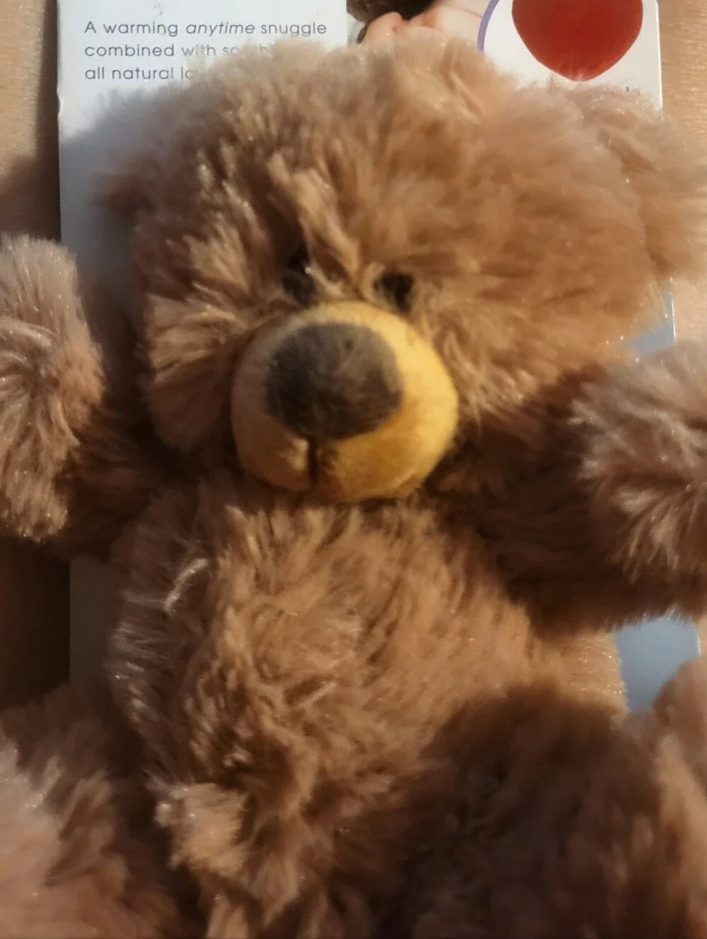 NWT Therapy Bear Heat & Cold Scented Lavender Comfort Cuddle Buddy Brown Ages 3+ - Picture 3 of 7